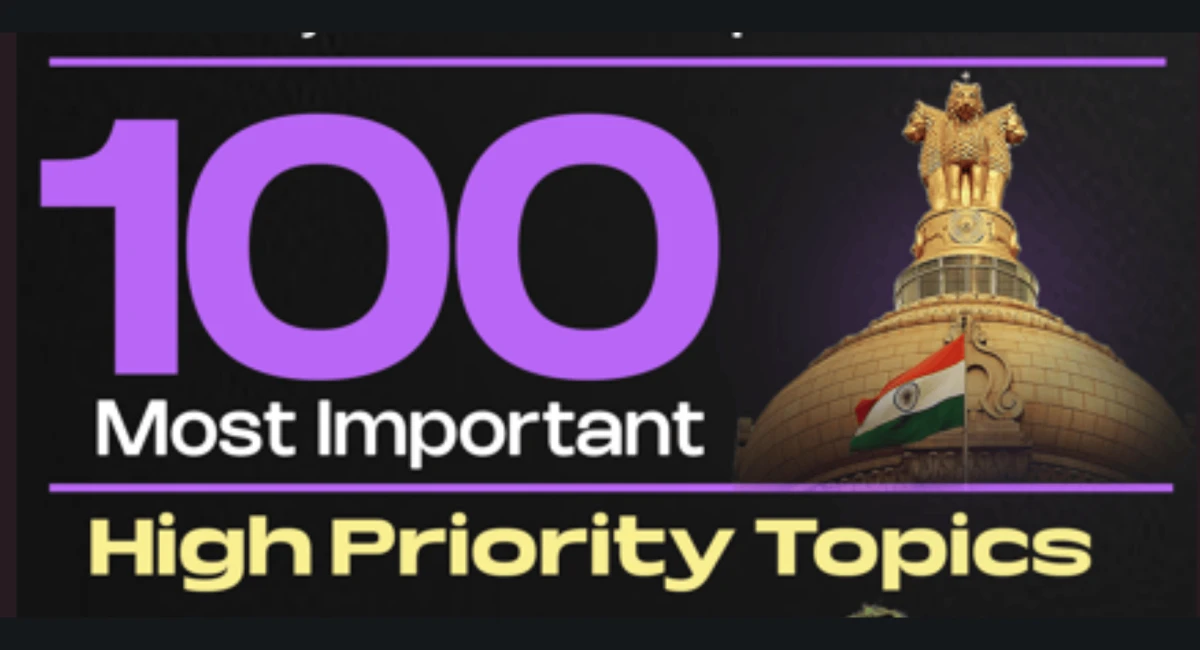 100 Ways UPSC Asks – 100 High-Priority Topics for UPSC Prelims 2026